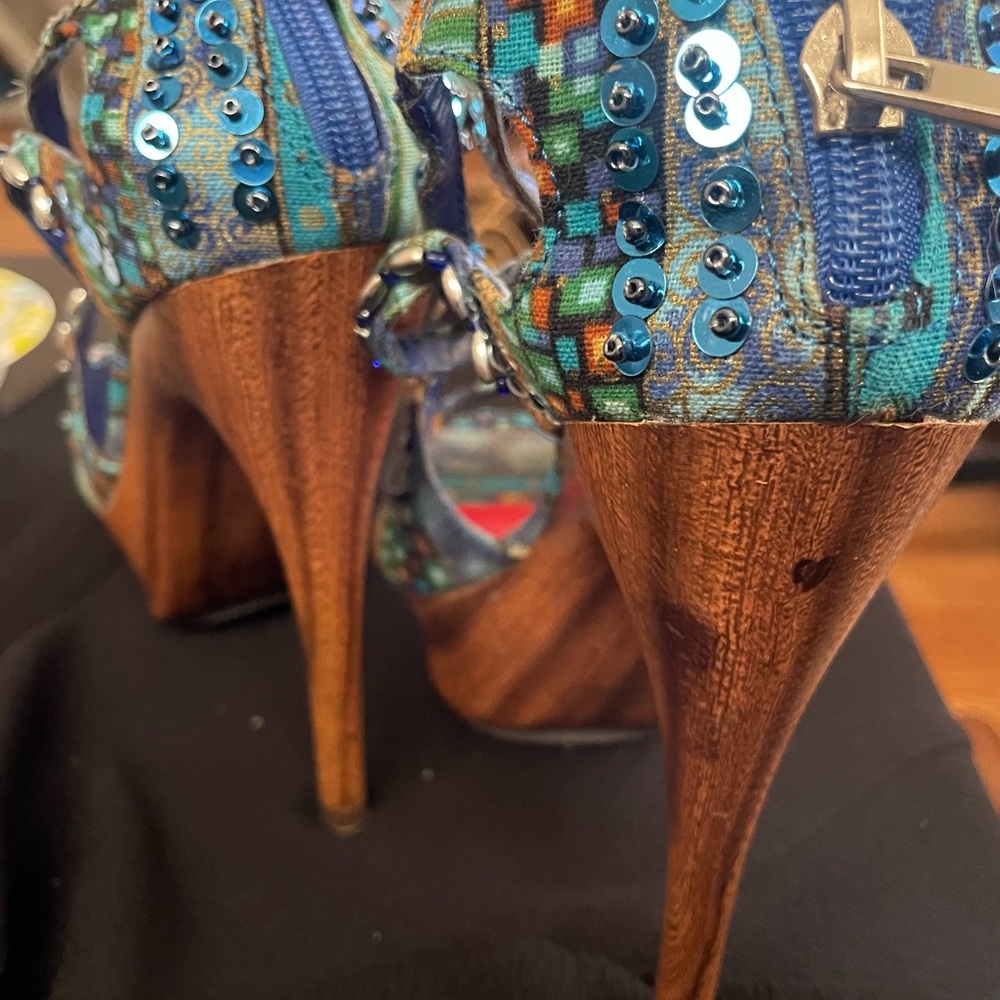 Ladies Minx Me High Heels/platform, Bohemian Size 8